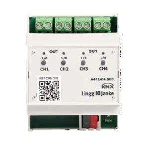 A4F16H-SEC, KNX Secure switching actuator 4f, manual operati