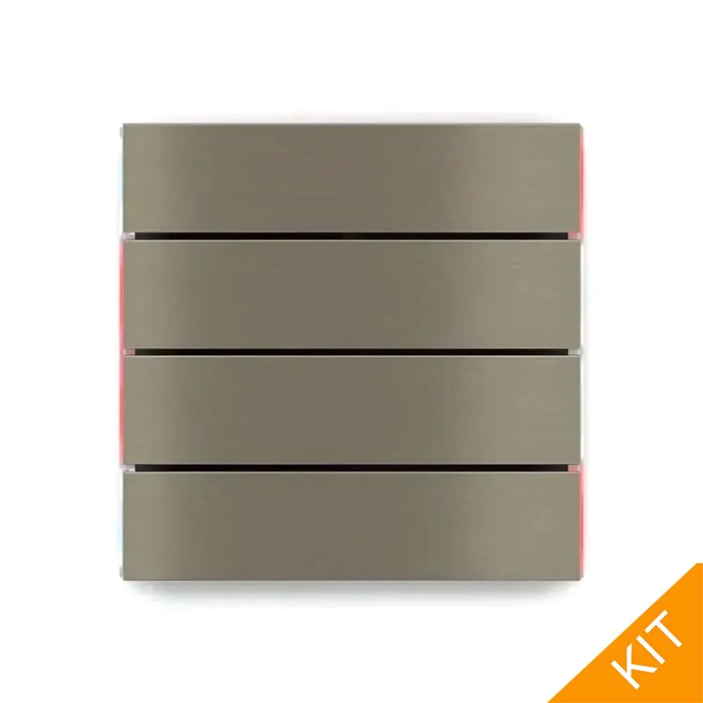 EK-ED2-TP-RW, FFseries NF, Nickel, 4 x horisont., rød/hvit