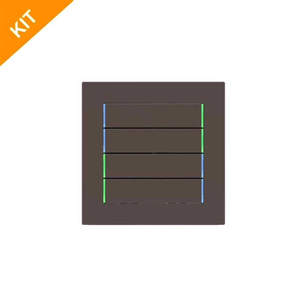 Ekinex E12, 71series, Cocoa Orinoco, 4 x knapp-horiz., DEEP