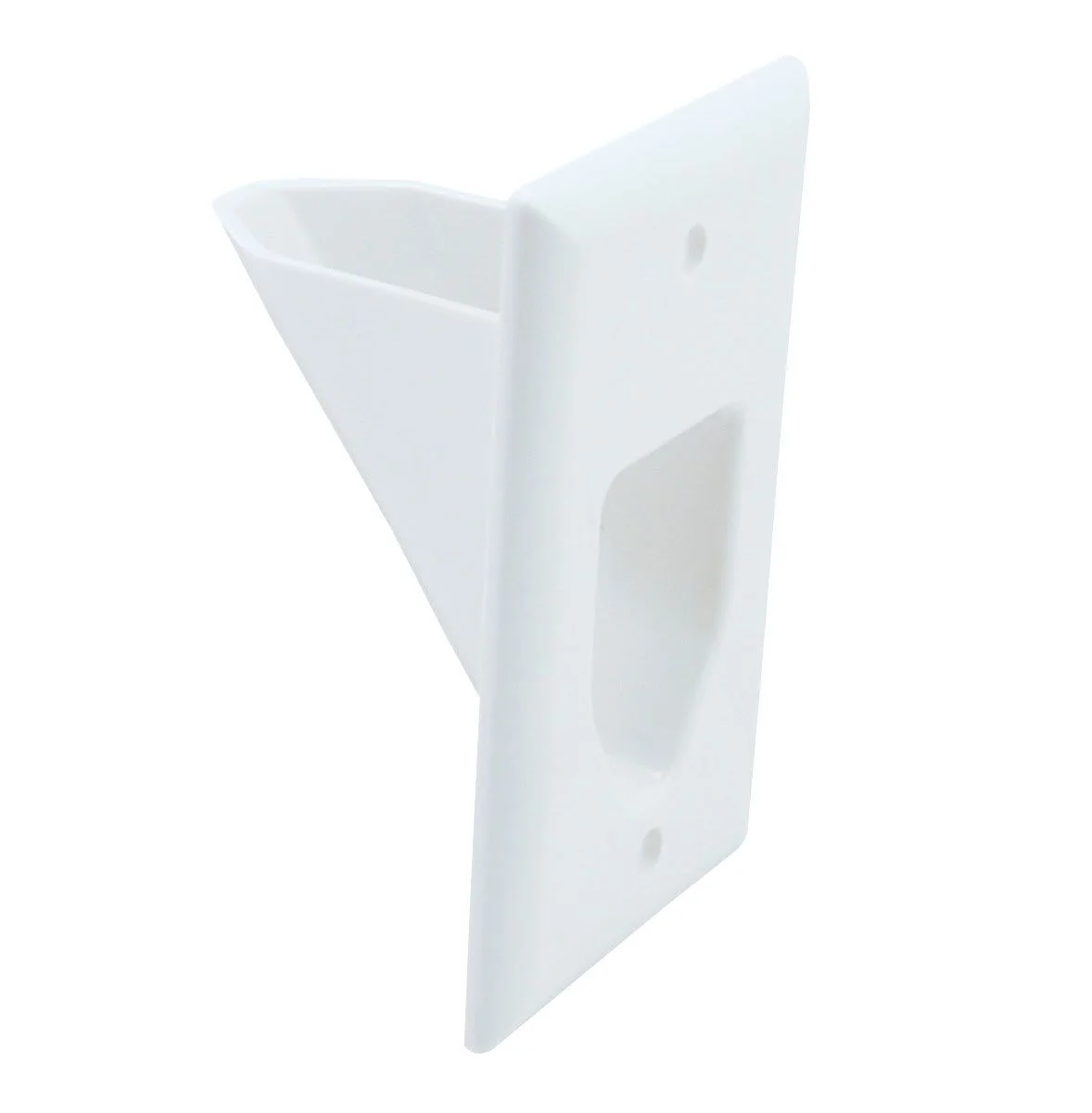EDC-1GW, 1-gang recessed plate white