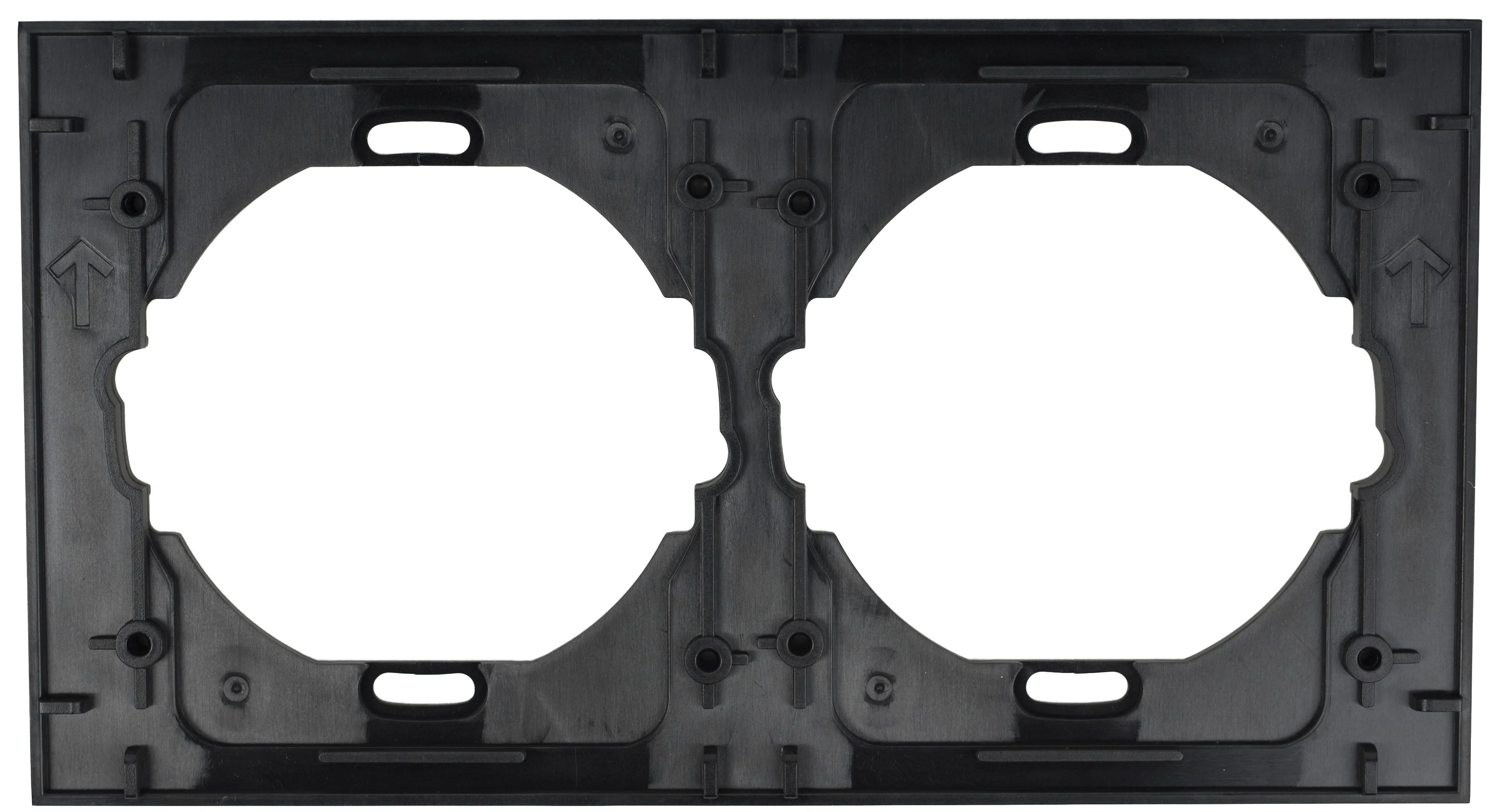 C4-SDTR-BL, Square Dual Trim Ring - black