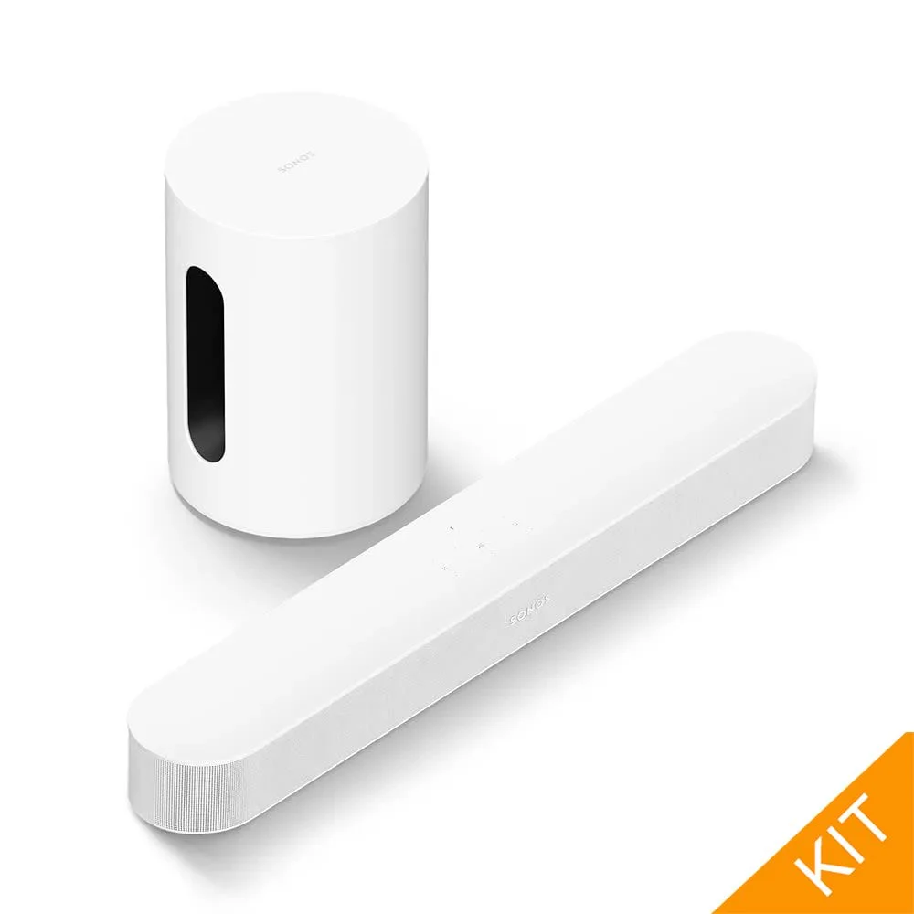 Sonos entertainment - BEAM (gen.2) & Sub mini i hvit