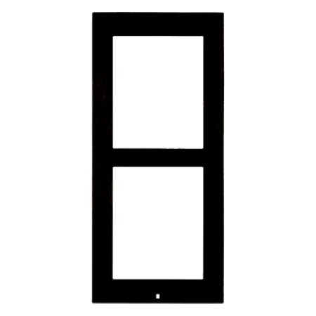 C4-DS2-2M-FM-BL, 2 Module Flush Mount Frame (Black)