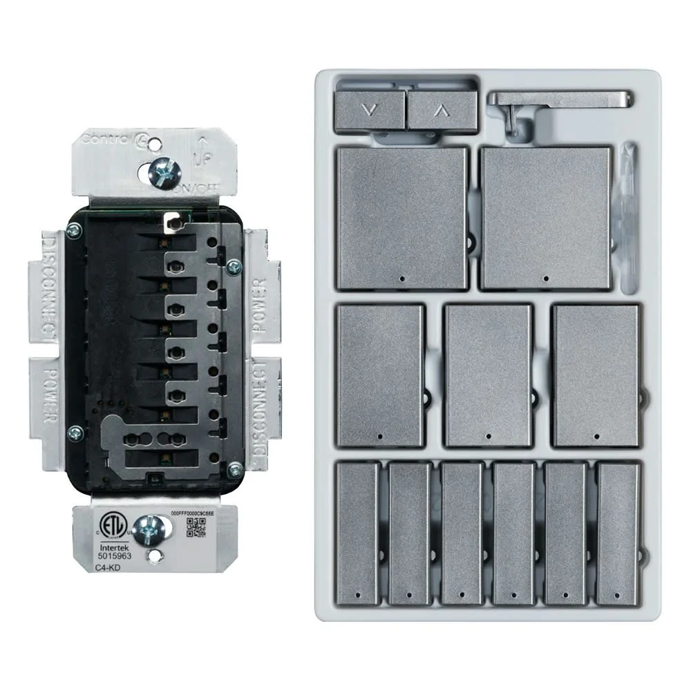 C4-KD240-C-AU, Keypad Dimmer, Contemporary, Aluminum