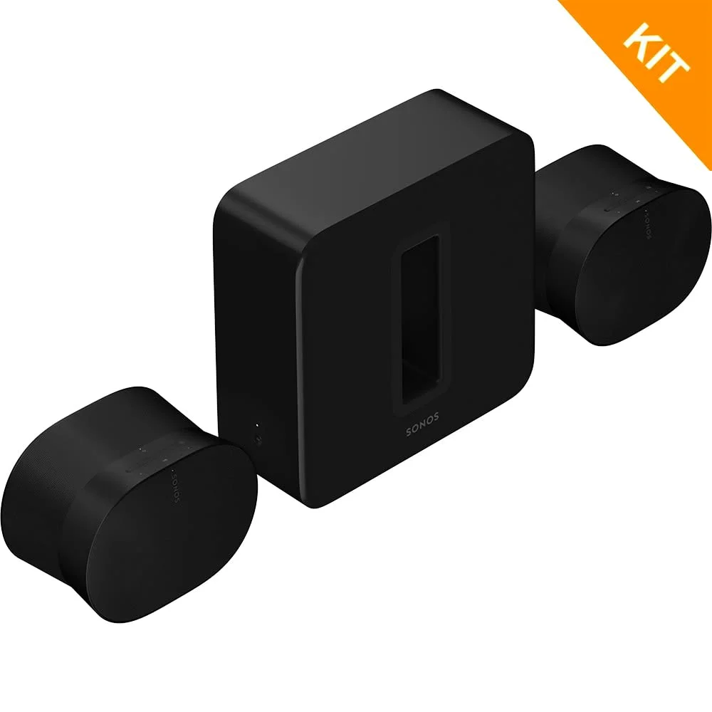 Ultimat utfyllingspakke for hjemmekino i sort