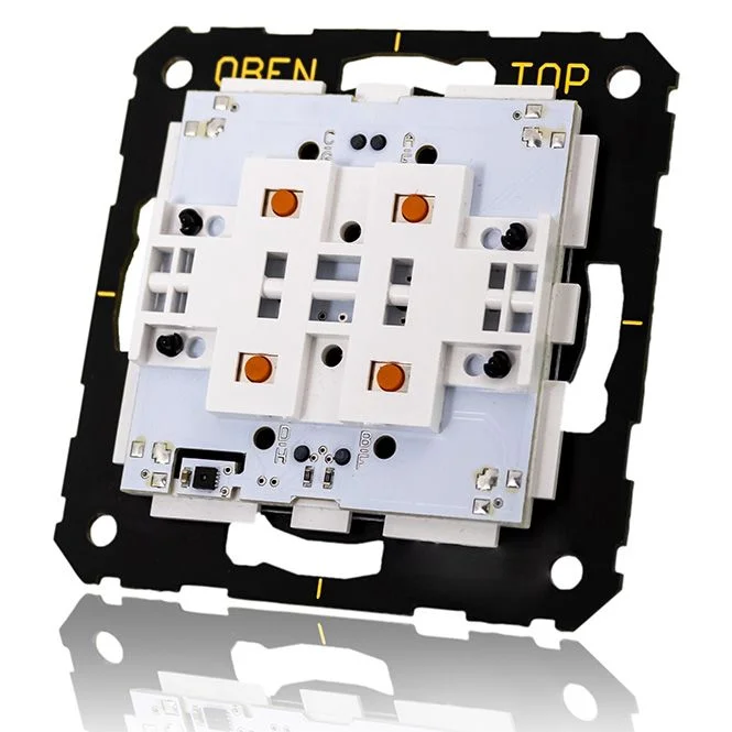 TA4F55TH-BCU-SEC, KNX Secure flush mount push button 4fold