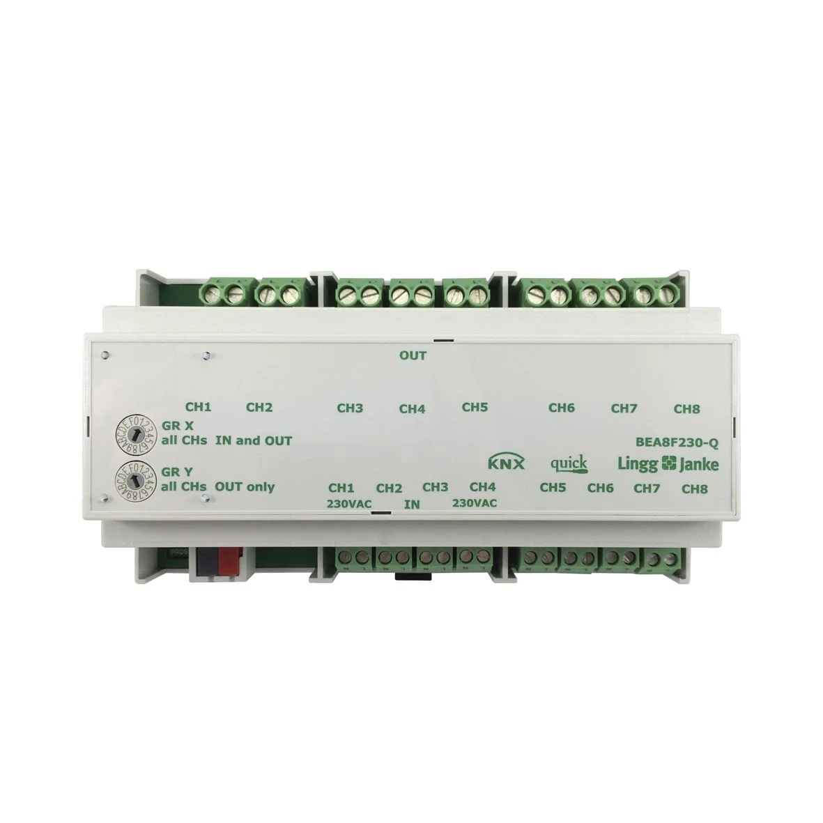 BEA8F230-Q, KNX quick binary input / binary output 8 fold