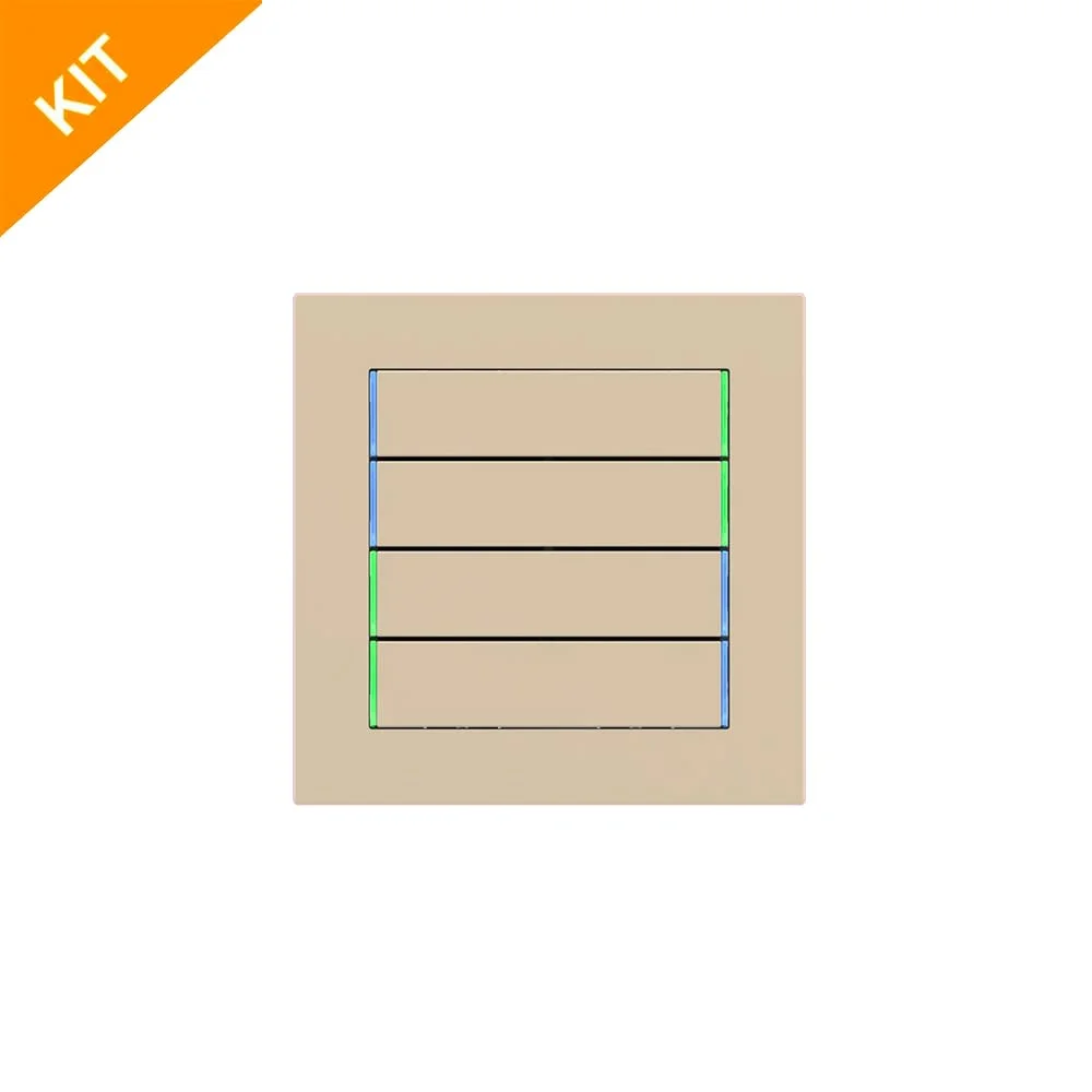 Ekinex E12, 71series, Beige Luxor, 4 x knapp-horiz., DEEP