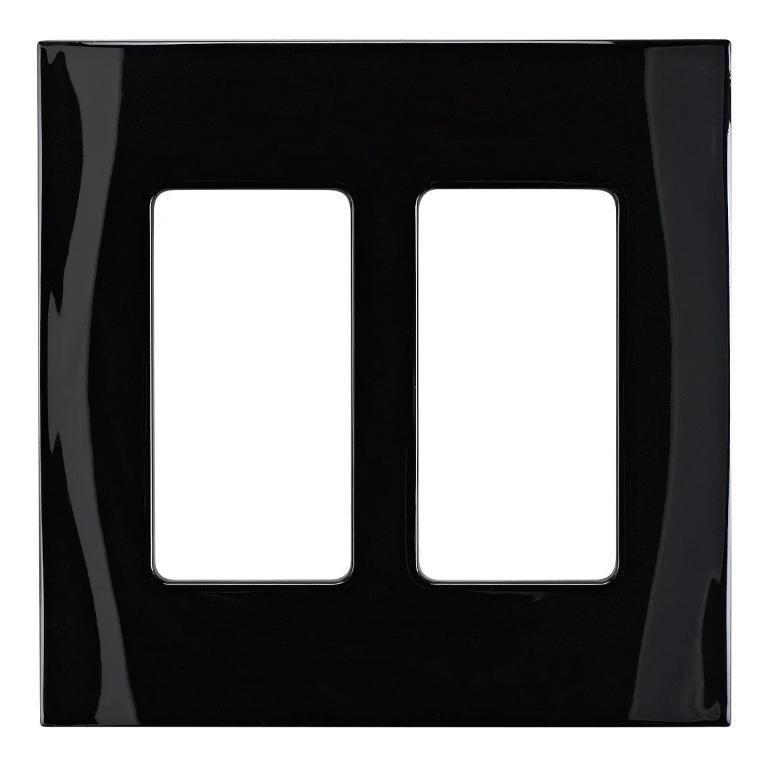 C4-FP2-BL, Faceplate - 2 Gang (Black)