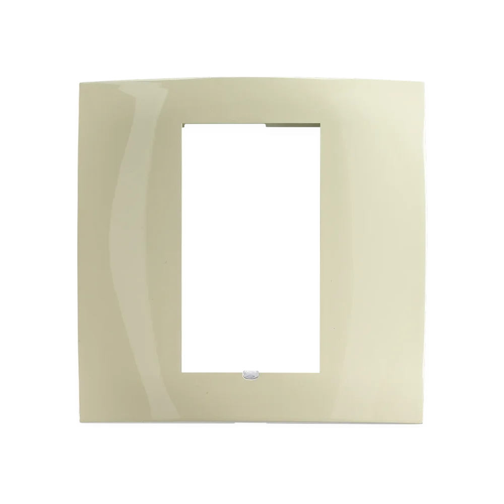 C4-SFP1-IV, Square Single Faceplate (Ivory)