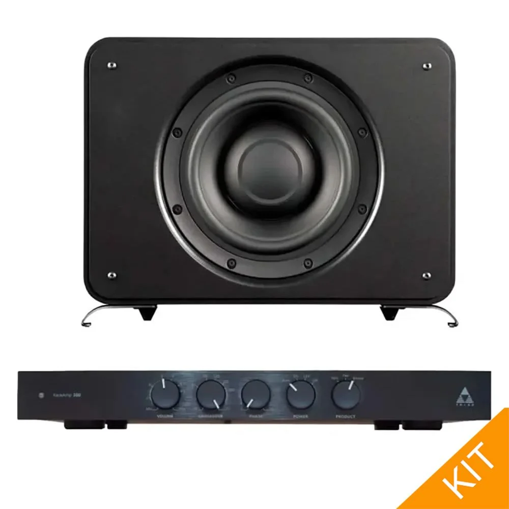 2 x InRoom Bronze SlimSubs with RackAmp 300