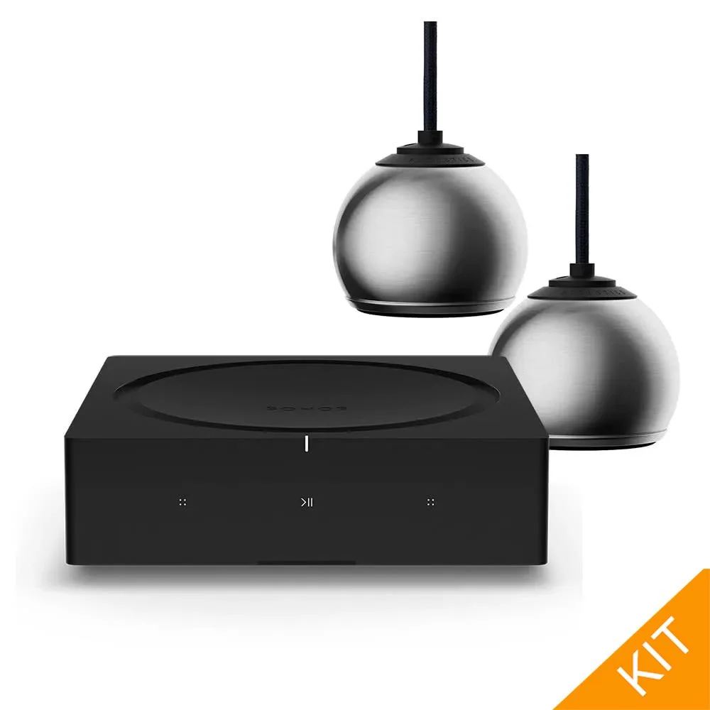 Sonos AMP + Micro SE Single Drop stain. steel