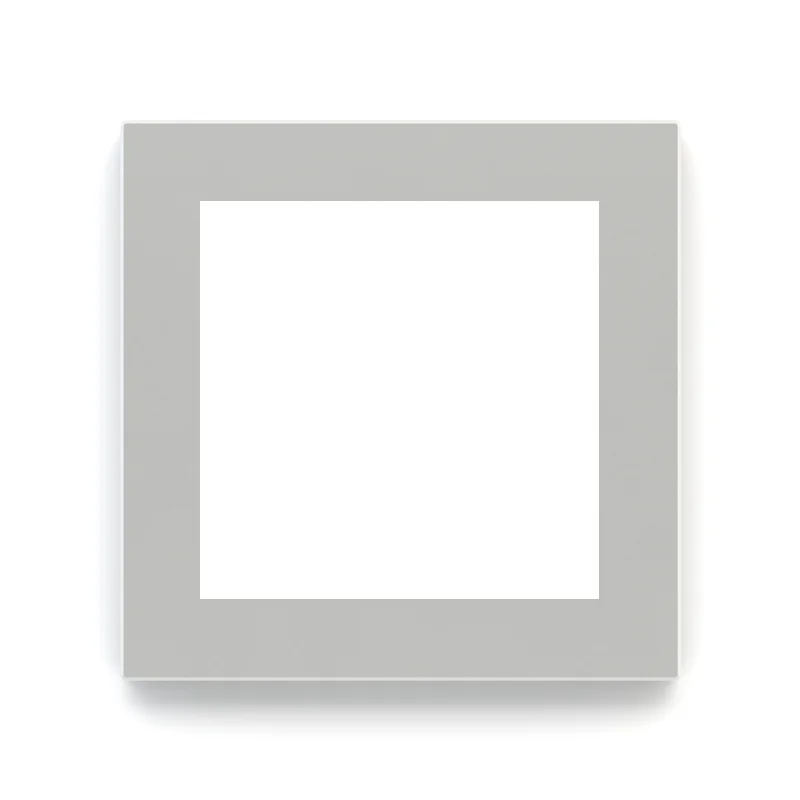 EK-DQS-GAG, square plate plastic window 60x60mm, silver