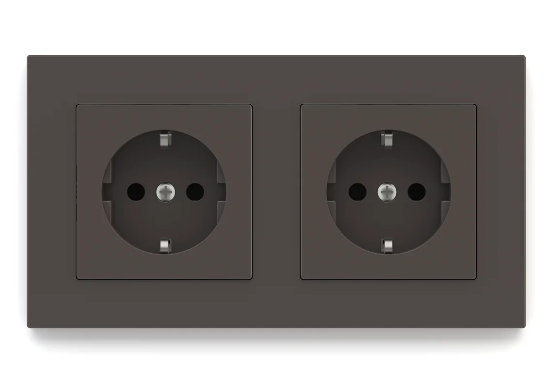 Ekinex EK-PWS-DE, dobbelt stikk, Cocoa Orinoco, 71serie DEEP