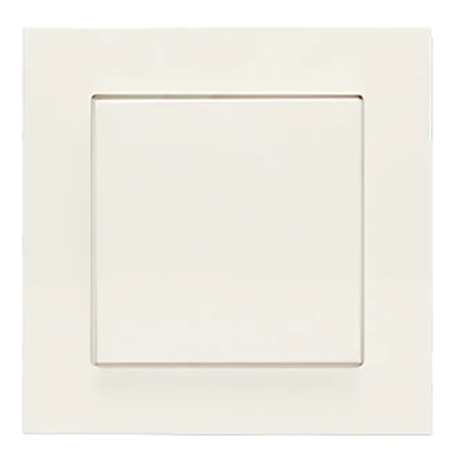 FL-1-RW, single rocker unit, no symbol, white alike RAL 9010