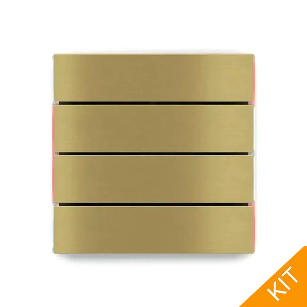 EK-ED2-TP-RW, FFseries NF, Brass, 4 x horisont., rød/hvit