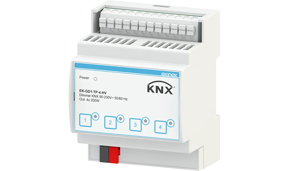 EK-GD1-TP-4-HV, KNX Dimmer 90-230V~50/60Hz 4-channels