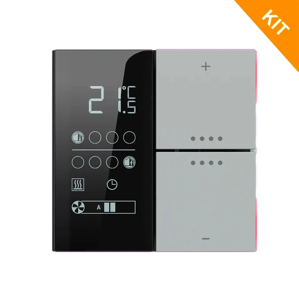 Ekinex EP2-TP-RW-NF, temp. & 2 knapp, Grey Ephesus, FF NF