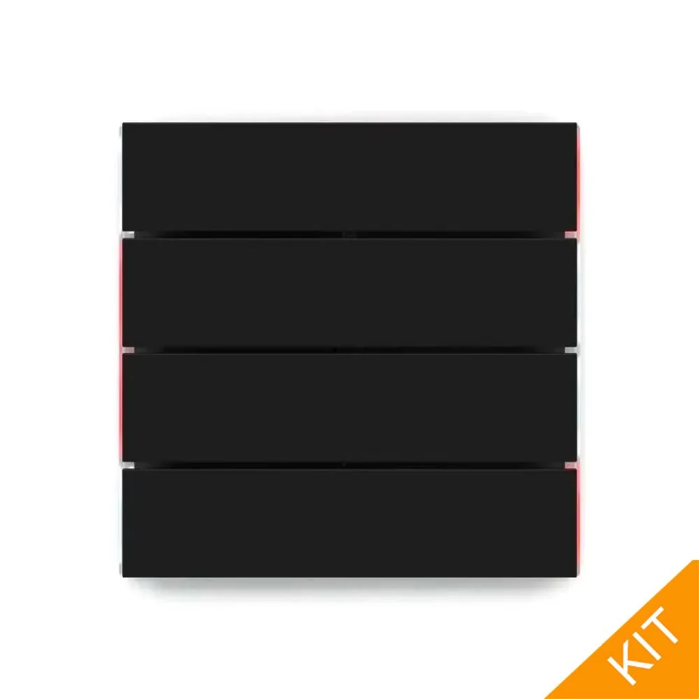 Ekinex ED2-RW-NF, FFseries, sort, 4 x vertikal rockers