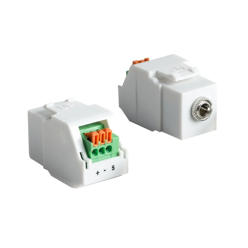 CS-KEY35-3C, Keystone Insert 3,5mm Stereo Jack Insert white