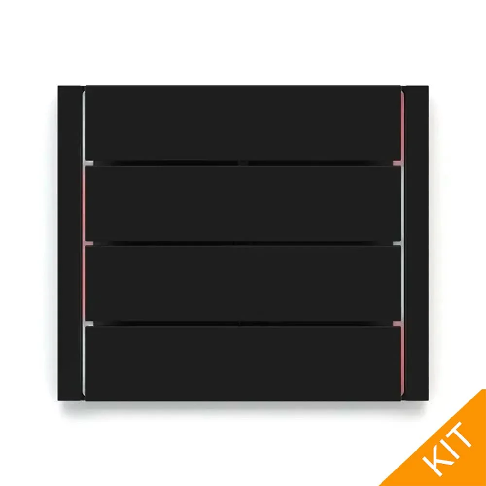 Ekinex ED2-RW, FFseries, sort 4 x horisontal rockers, FLANK