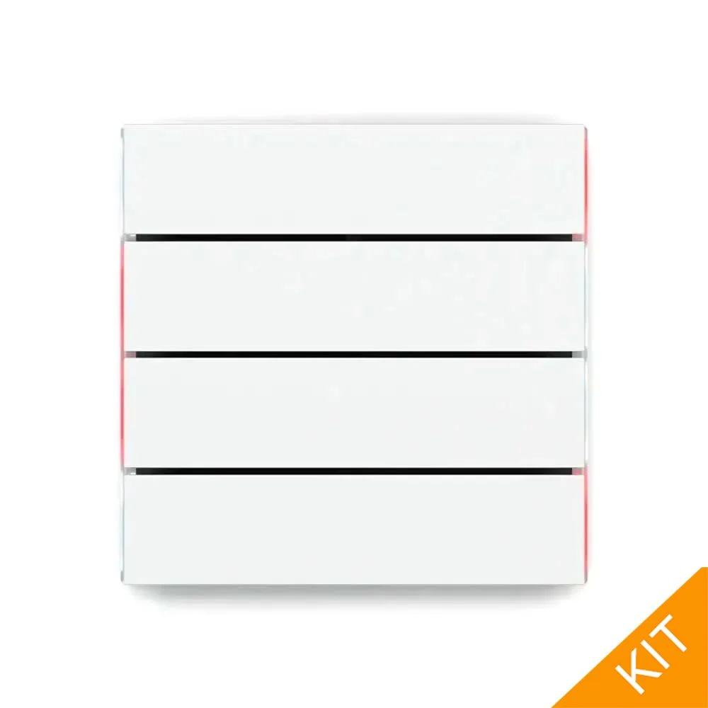 Ekinex ED2-RW-NF, FFseries, hvit, 4 x vertikal rockers