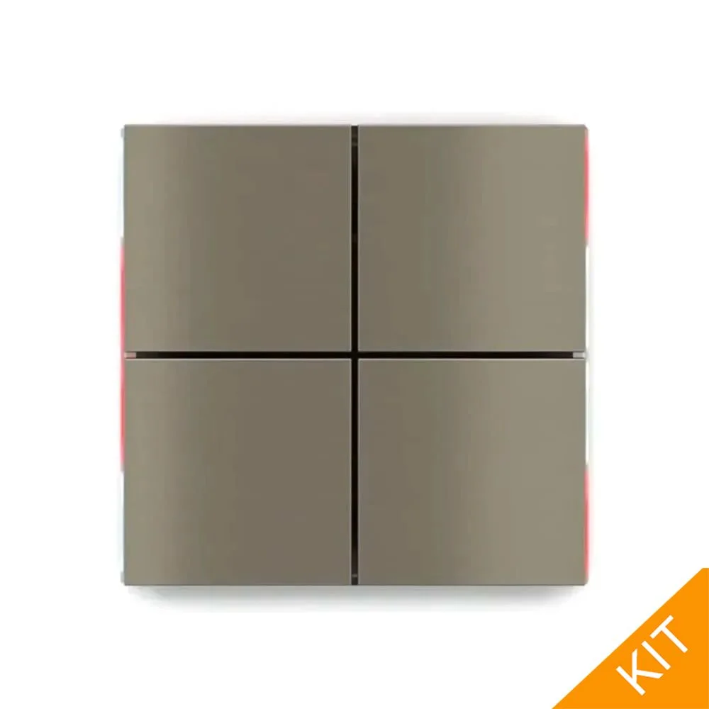 EK-ED2-TP-RW, FFseries NF, Nickel, 4 x knapp, rød/hvit