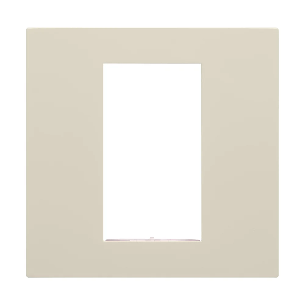 C4-SFP1-C-LA, Square Single Faceplate, Contemporary (Almond)