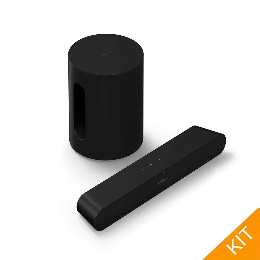 Sonos entertainment - RAY & Sub mini i sort