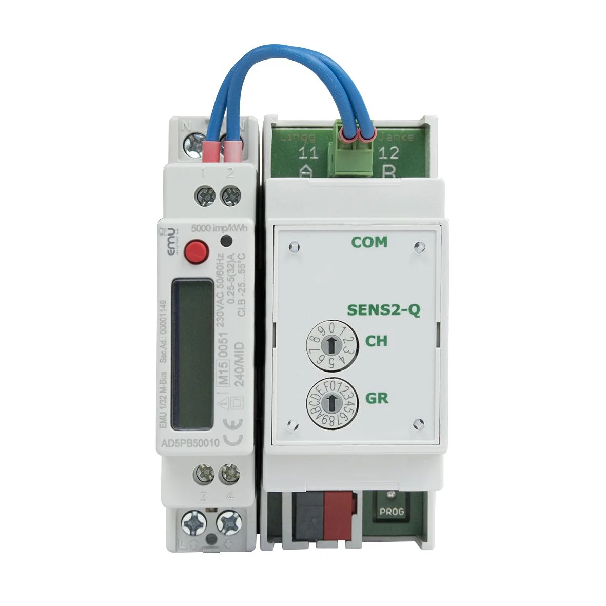 EZ-EMU-1PH-D-REG-FW, EMU 1-phase KNX DIN RAIL electricity me