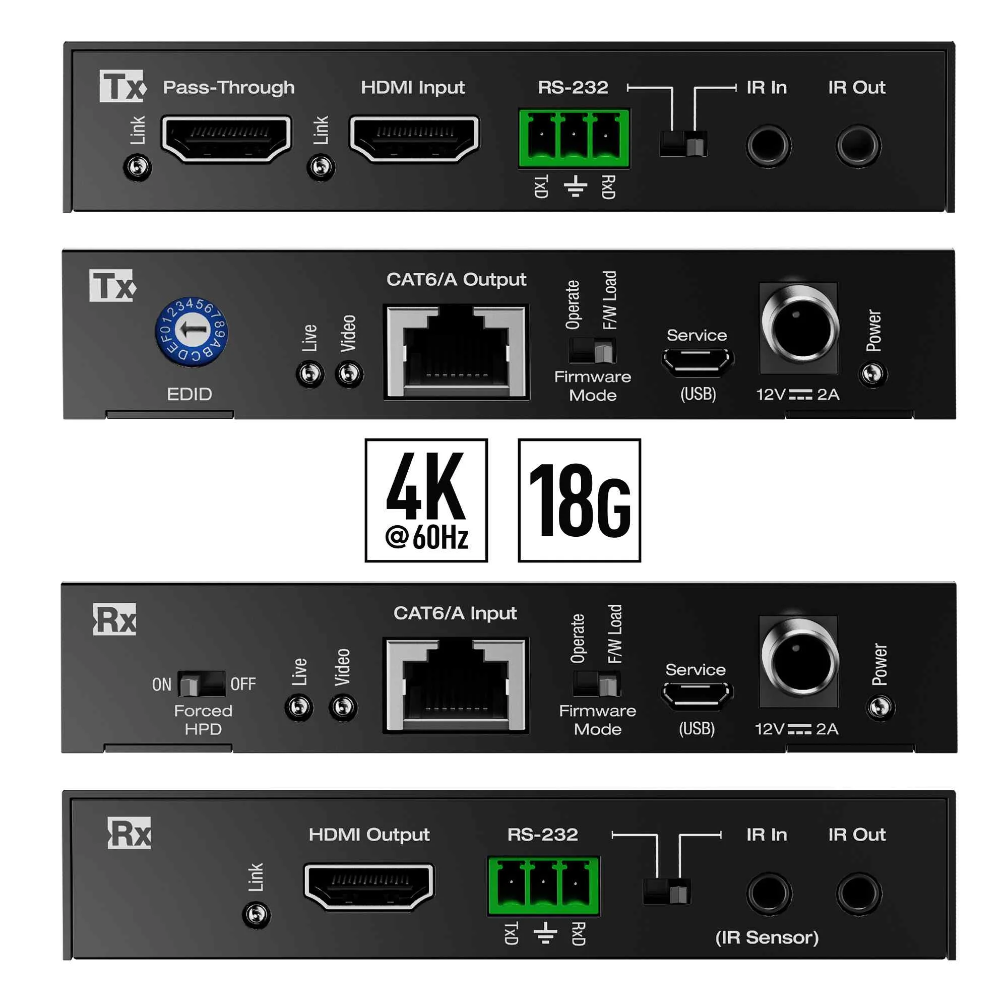 KD-X444LP, 4K 18G HDMI over 70m (230ft)