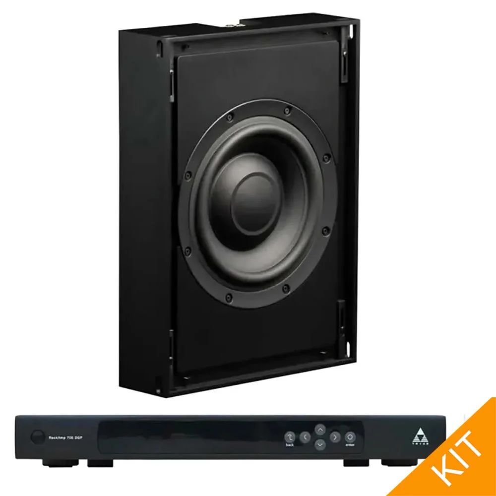 2 x InWall Bronze/4 SlimSubs with RackAmp 700 DSP
