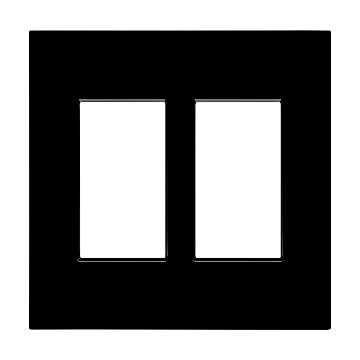 C4-FP2-C-BL, Contemporary, 2 Gang (Black)