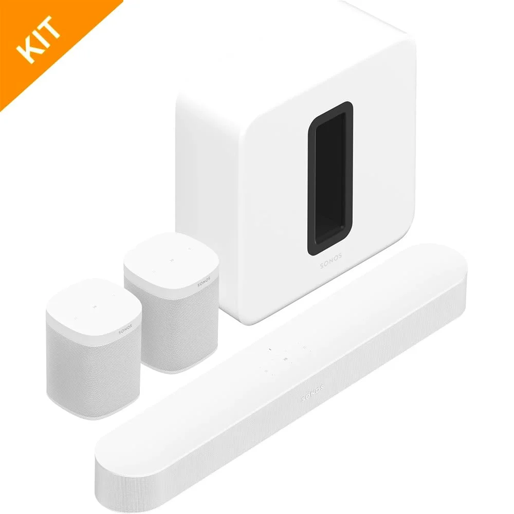 Ikke i bruk - Sonos BEAM gen.2 - 5.1 surround pakke i hvi