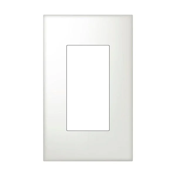 SWP-1-hvit, Skrueløs frontpalte, 1 gang, 1stk.